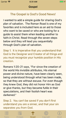 Gospel Page